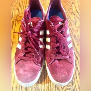 Adidas Campus Red Suede Sneakers